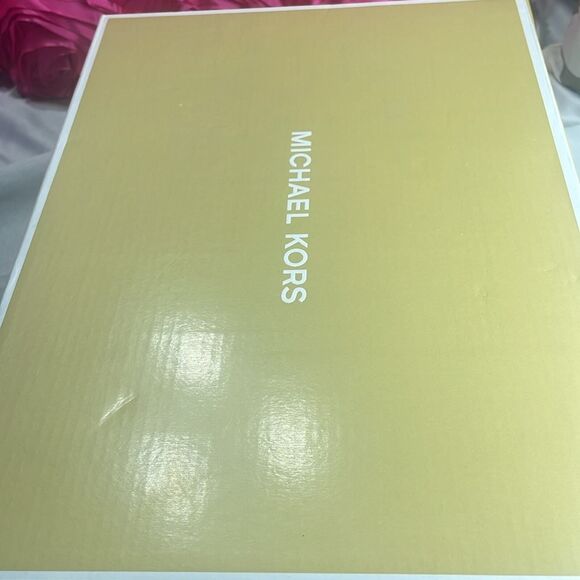 Michael Kors Women's SIDNEY MID Wedge Sandals, MK SIG SEMI LUX, Size 9 M, Brown - Picture 11 of 11